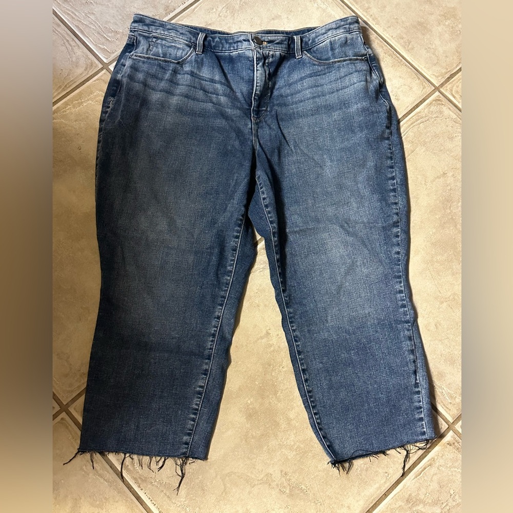 Talbots Jeggings Raw Hem Cropped 14P